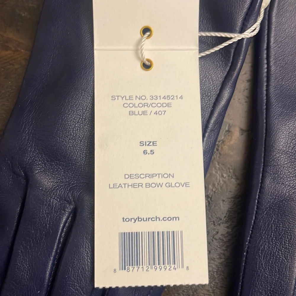 Tory Burch Leather Bow Gloves